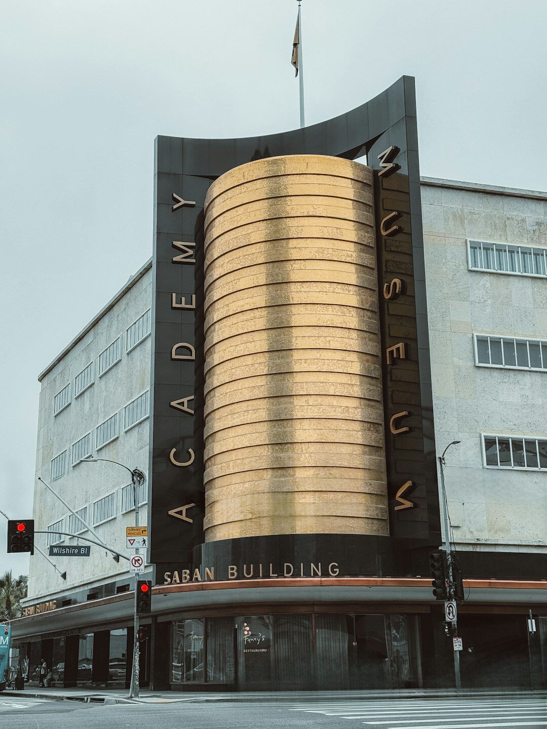 Exterior view of a broadcast training academy building